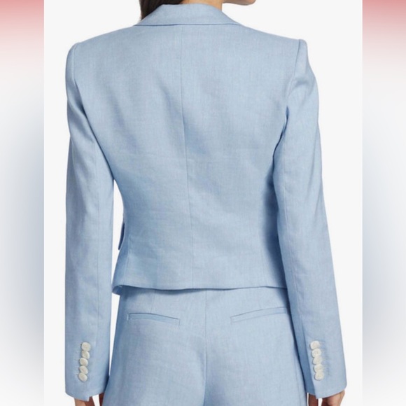 Veronica Beard Diego Blue Linen Dickey Jacket NWOT - Picture 8 of 13